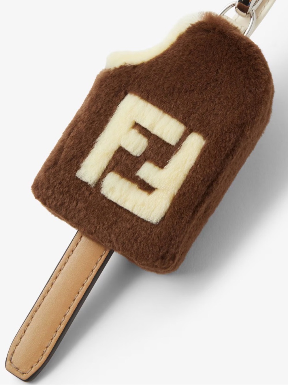 FENDI ICE-CREAM BROWN MINK CHARM